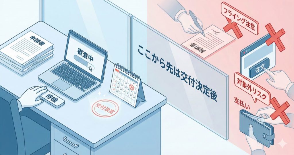 交付決定前のアイコン