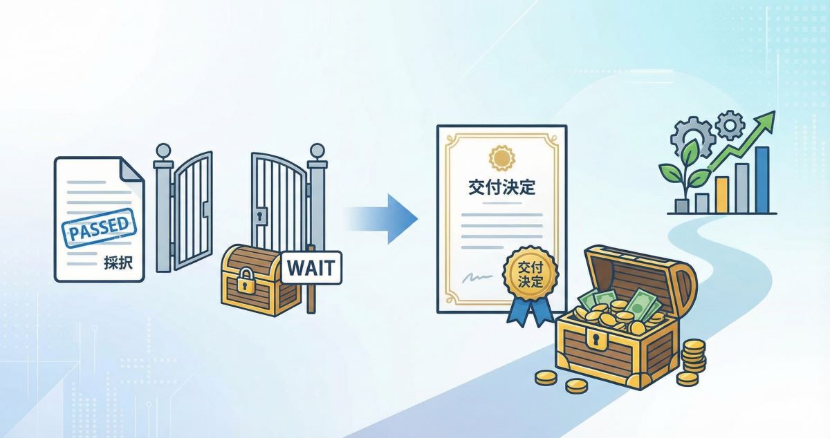 「採択」と「交付決定」は別物：いつ何が確定する？入金までの誤解を整理