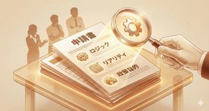 3つの審査ポイントのアイコン