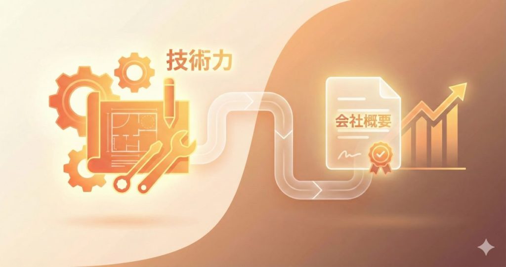 ものづくり補助金の会社概要のアイコン