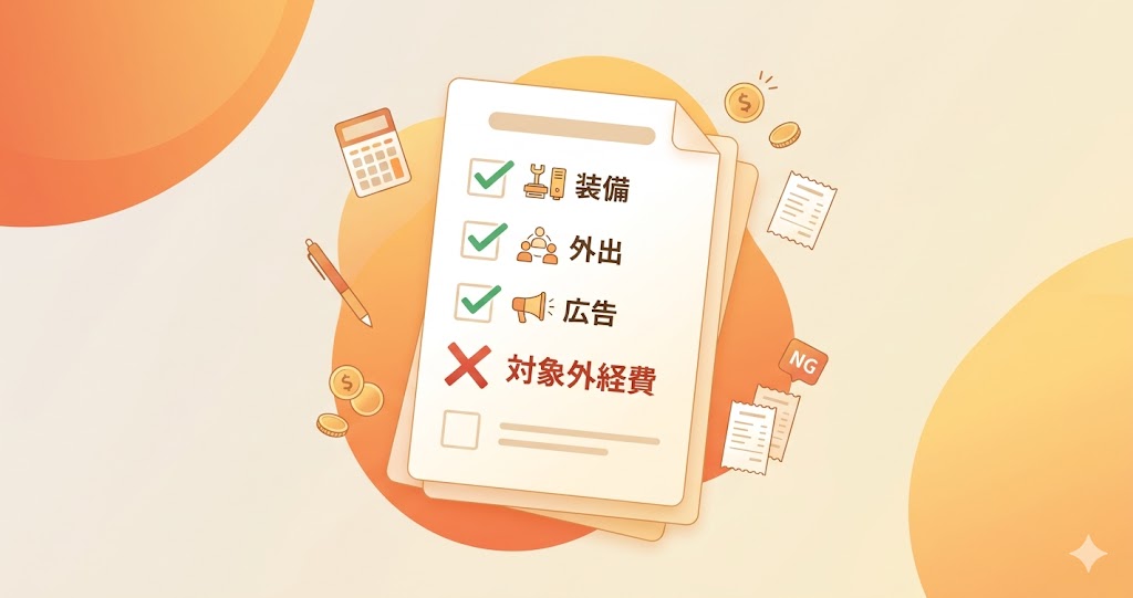 対象経費の書き方｜「計上できない経費」を先に潰すチェックリスト【設備・外注・広告】