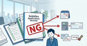 実績報告のNGのアイコン