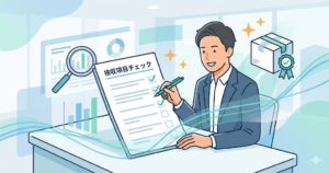 納品後検収のチェックポイントのアイコン