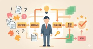 業務フロー図の作り方のアイコン